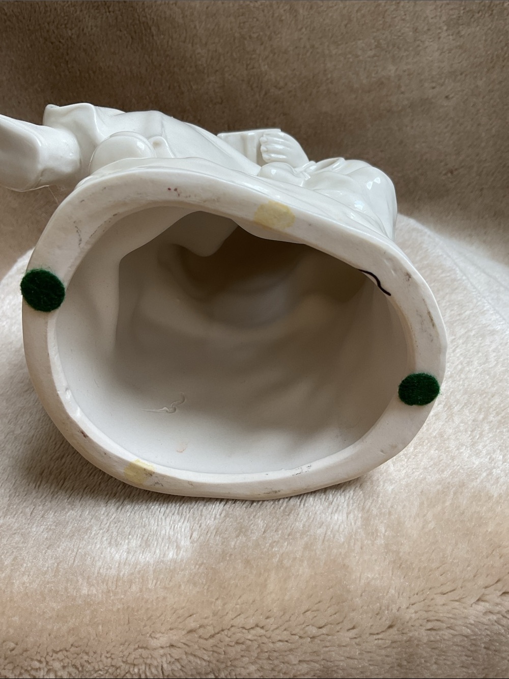 9.5” White Blanc Chinese Poet Porcelain Figure - Picture 6 of 6